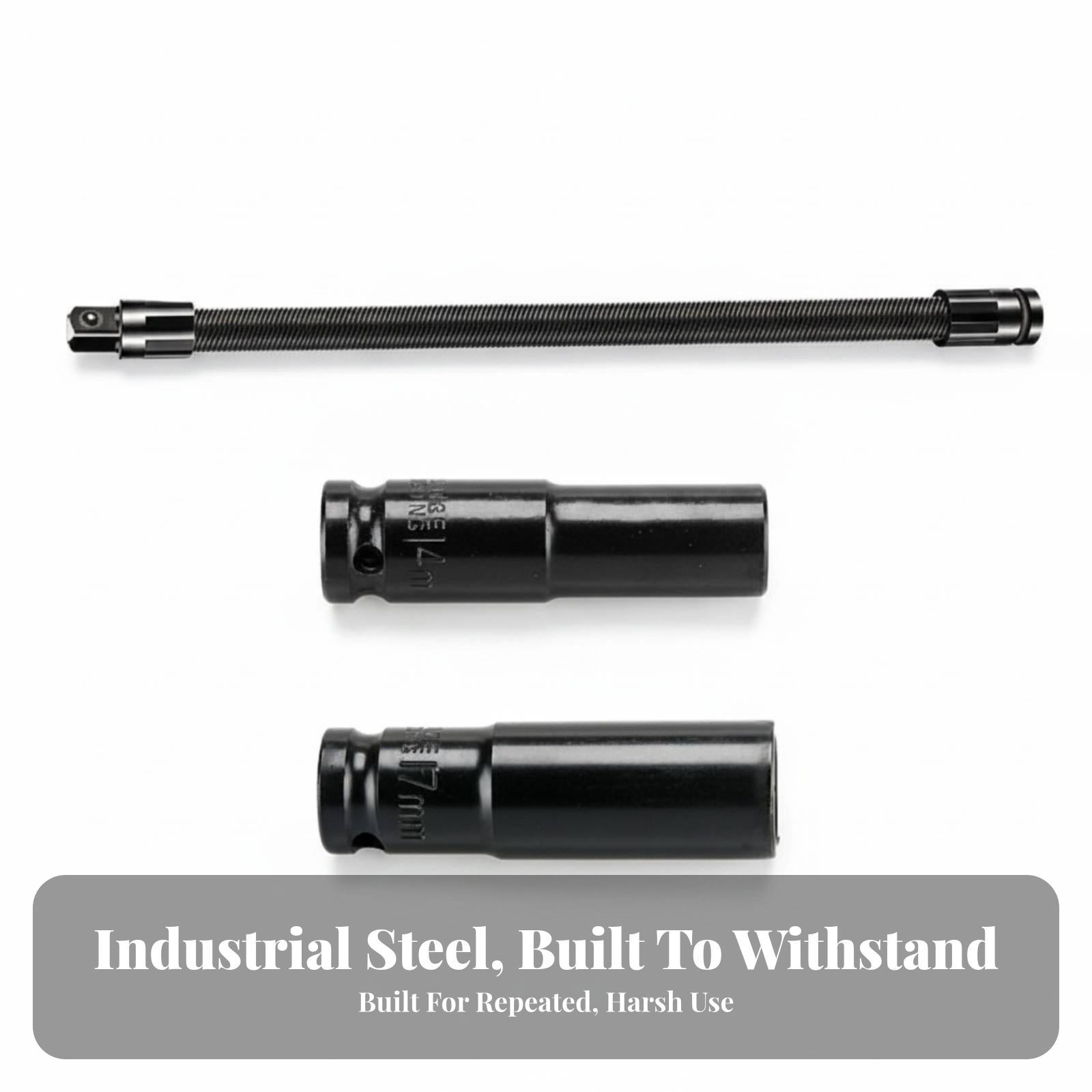 Socket Wrench - Schlagschrauber-Adapter Gerippte Flexible Steckschlüssel-Verlängerungsstange Flexibler Steckschlüsseladapter