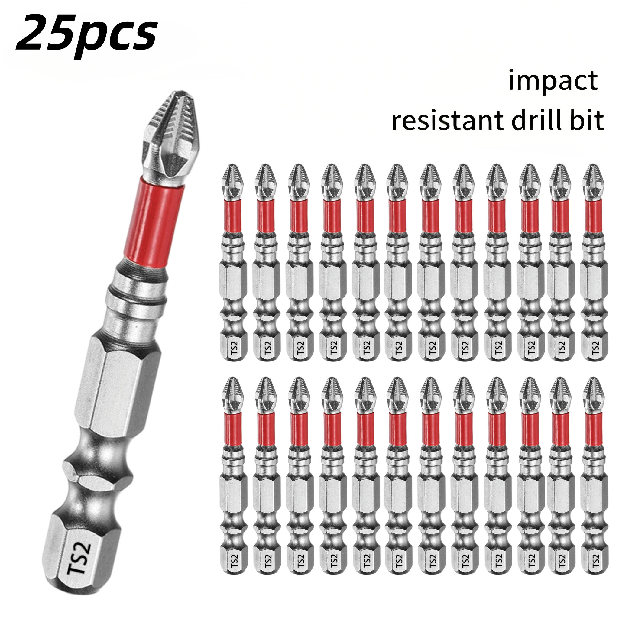 Screwdriver Set - 25-teiliges Set mit 50-mm-Schraubendreherbits mit langem